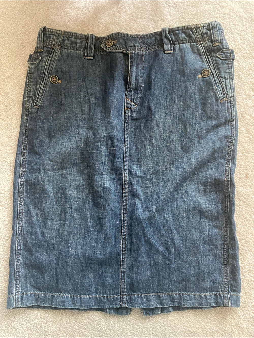LRL Lauren Jeans company size 6 soft jean skirt